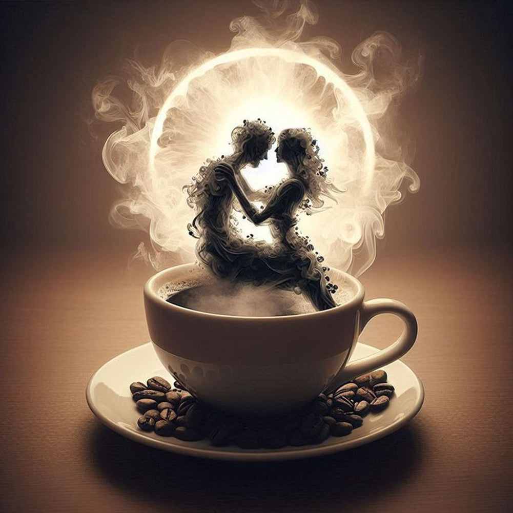 Diamond Painting - Full Round - Dancer On Coffee (40*40CM)