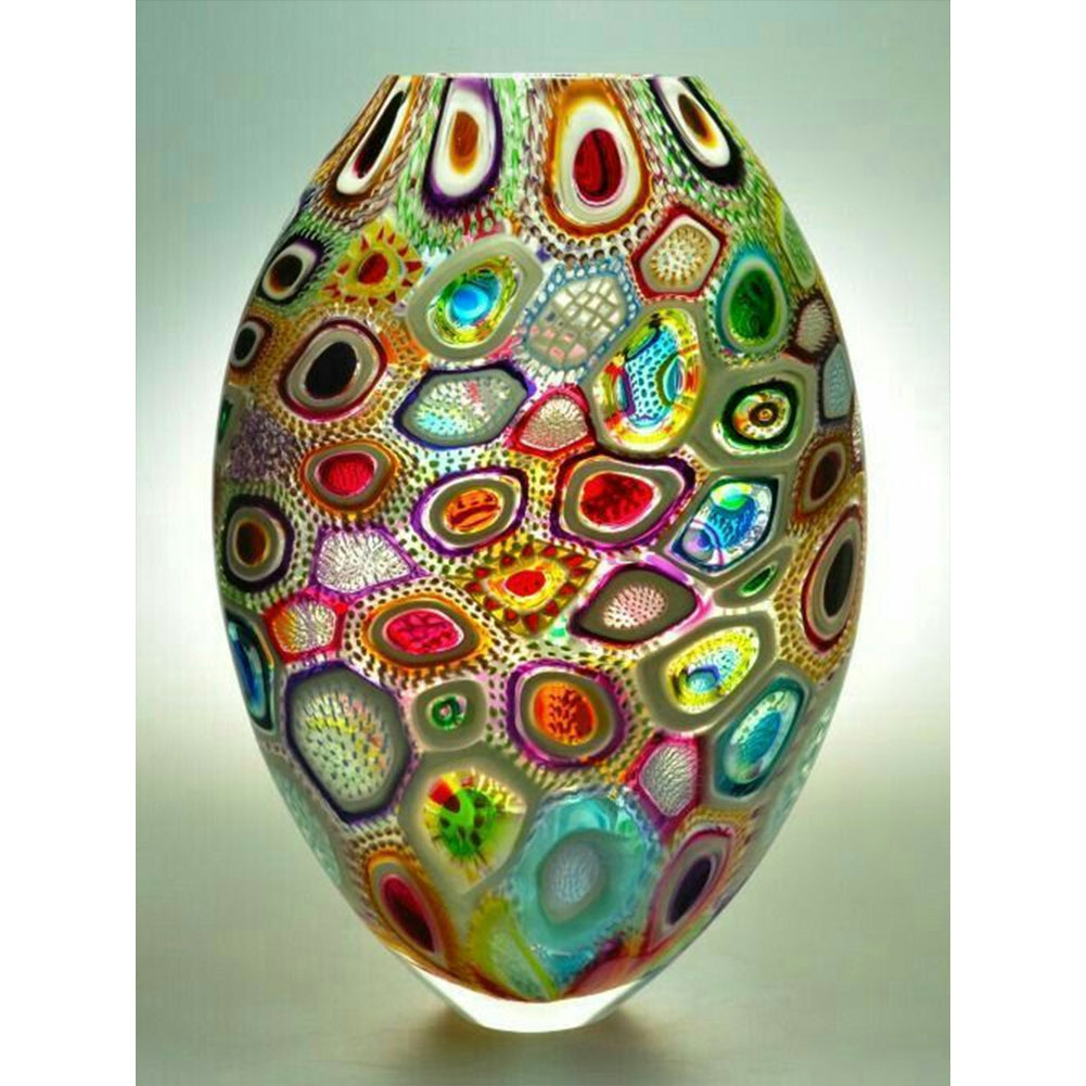 Diamond Painting - Full Round - Polka dot vase (30*40CM)