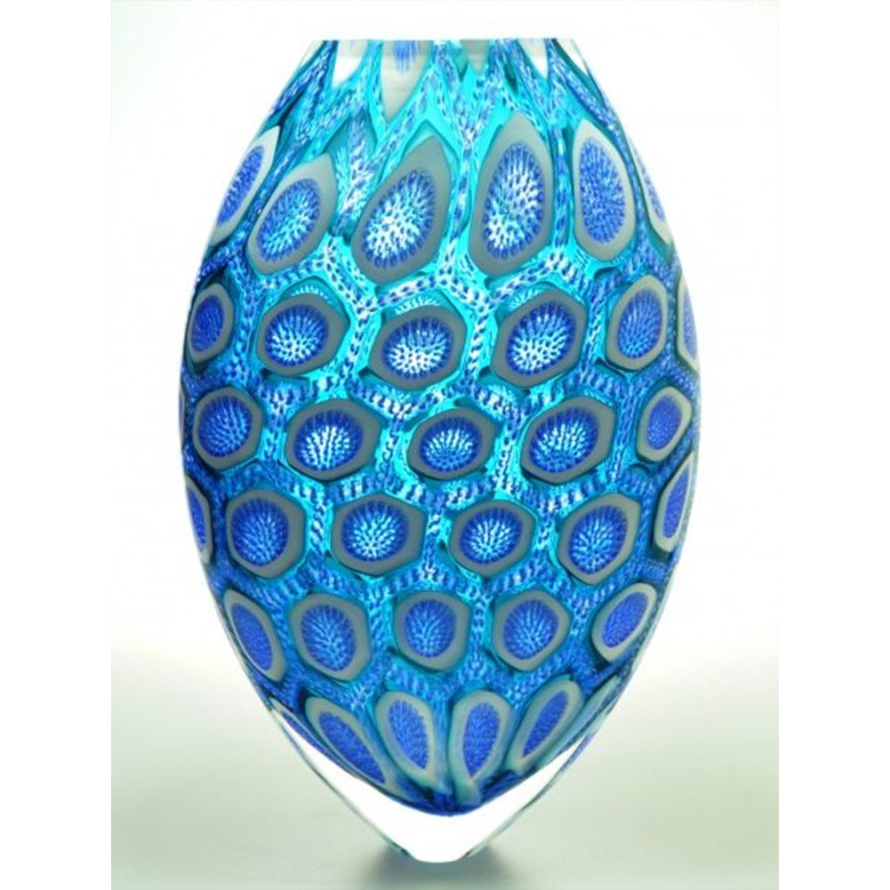 Diamond Painting - Full Round - Blue spotted vase (30*40CM)