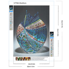 Load image into Gallery viewer, Diamond Painting - Full Round - Striped vase (30*40CM)
