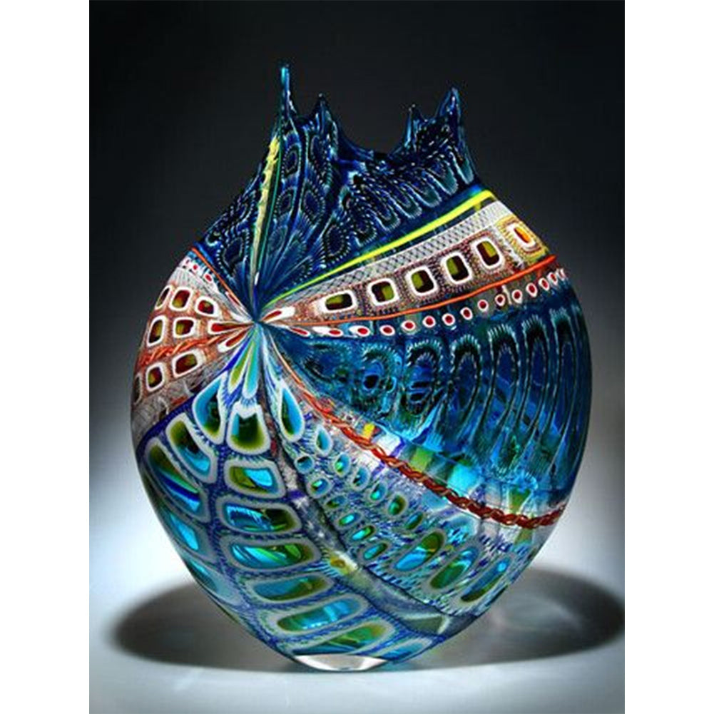 Diamond Painting - Full Round - Striped vase (30*40CM)