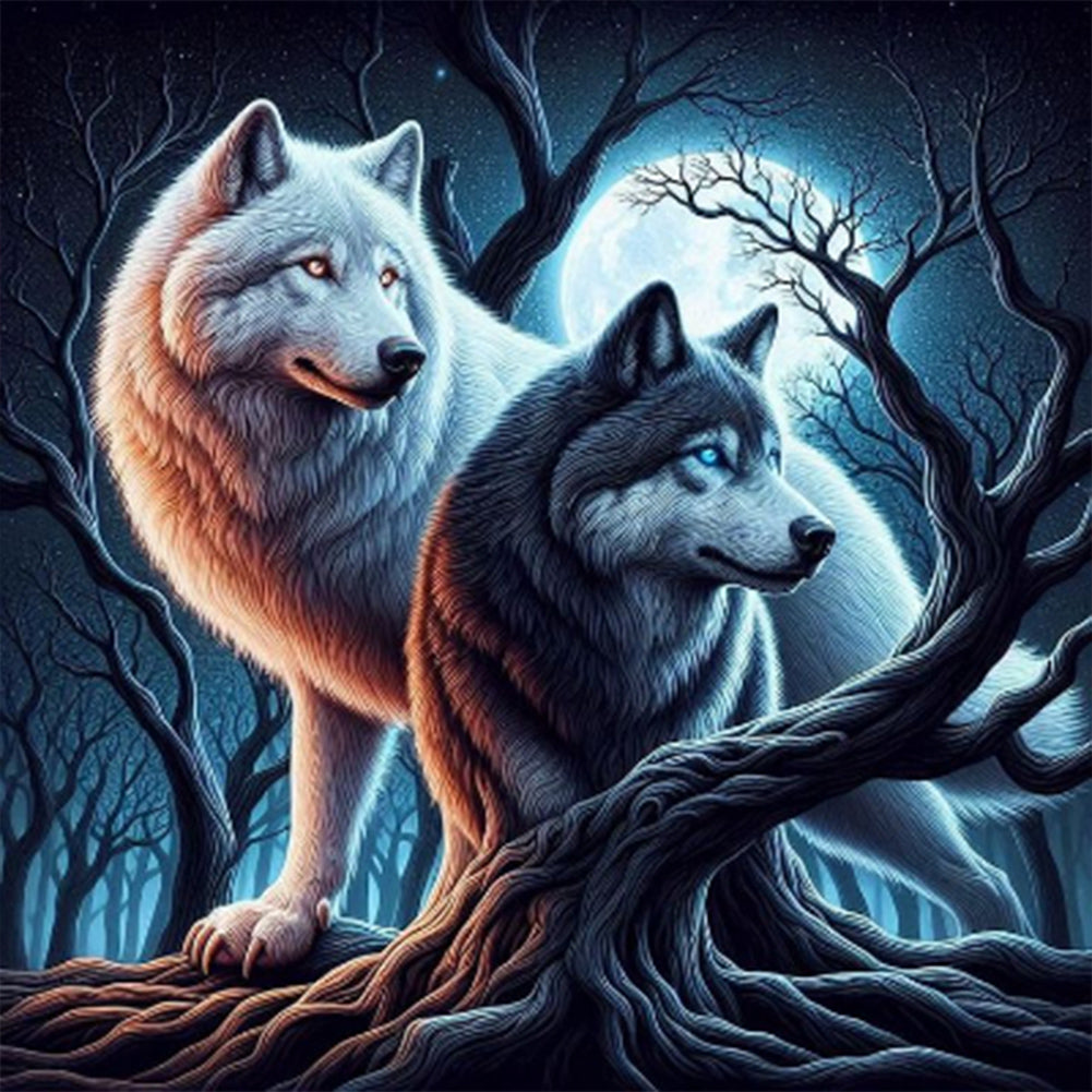 Diamond Painting - Full Round - Wolf (40*40CM)