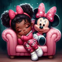 Load image into Gallery viewer, Diamond Painting - Full Round - Mickey Mouse Girl (40*40CM)
