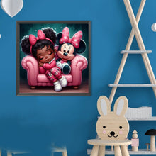 Load image into Gallery viewer, Diamond Painting - Full Round - Mickey Mouse Girl (40*40CM)
