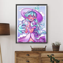 Load image into Gallery viewer, AB Diamond Painting - Full Round - Cute Witch (40*50CM)
