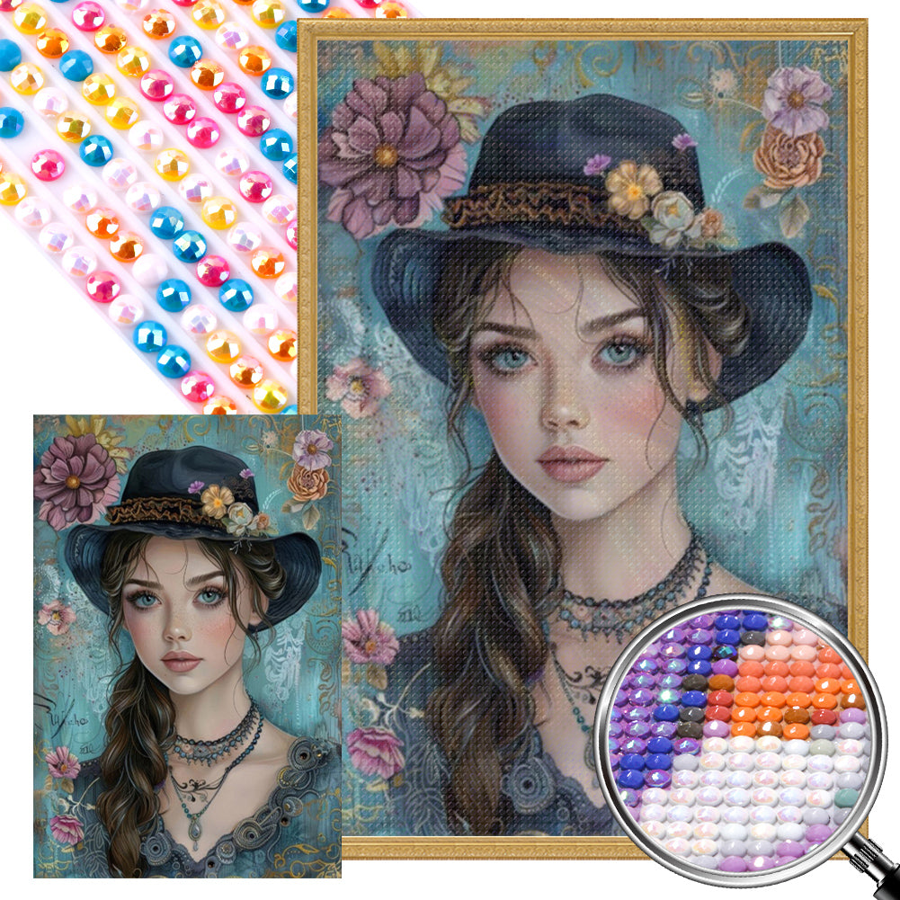 AB Diamond Painting - Full Round - Classic Beauty (40*60CM)