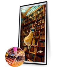 Load image into Gallery viewer, AB Diamond Painting - Full Round - Belle In The Library (40*70CM)
