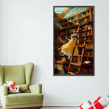 Load image into Gallery viewer, AB Diamond Painting - Full Round - Belle In The Library (40*70CM)
