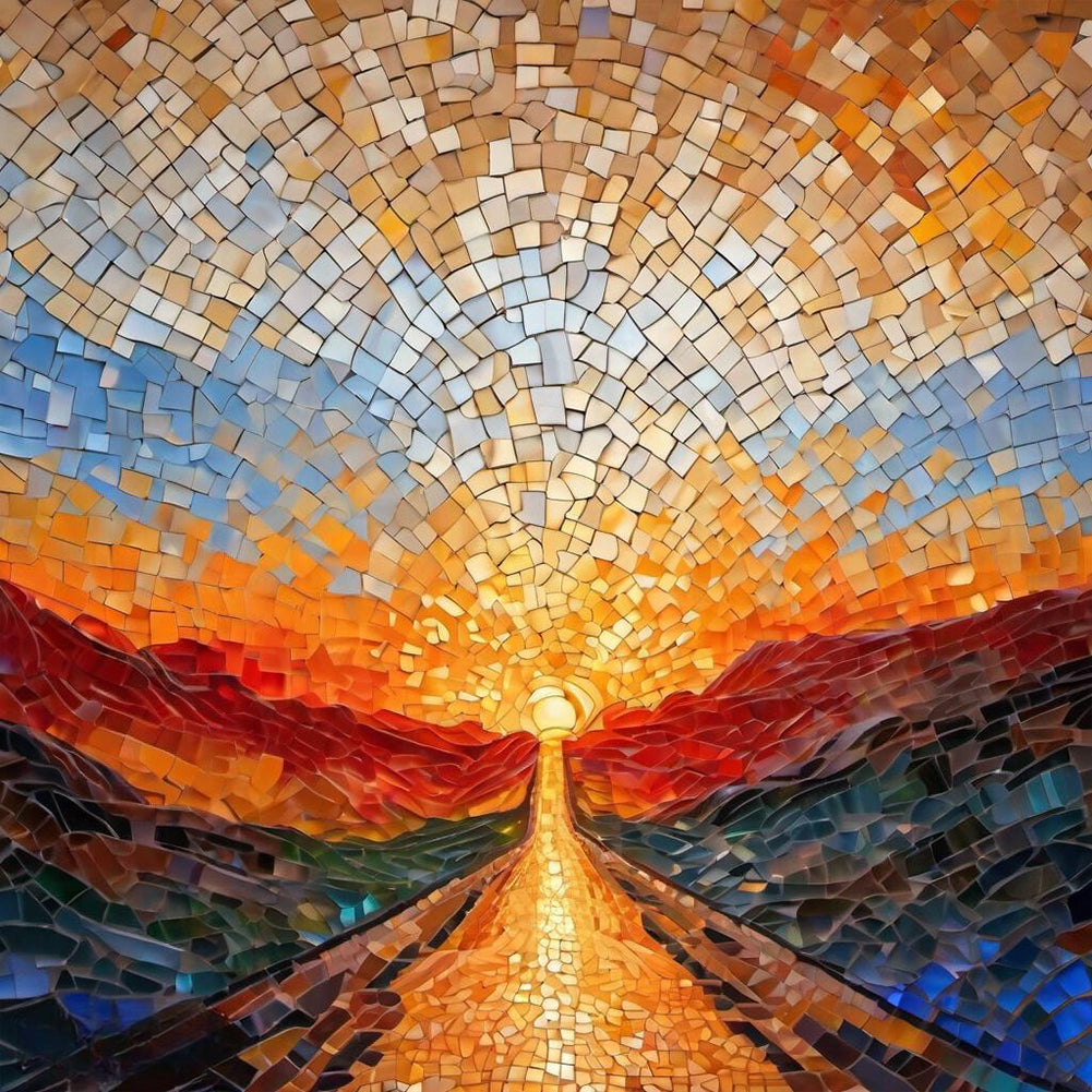 Diamond Painting - Full Round - Glass Fragment Painting (40*40CM)