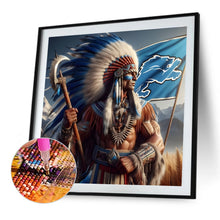 Load image into Gallery viewer, Diamond Painting - Full Round - Indians Detroit Lions (40*40CM)
