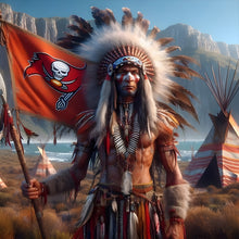 Load image into Gallery viewer, Diamond Painting - Full Round - Indians Tampa Bay Buccaneers (40*40CM)
