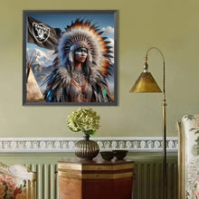 Load image into Gallery viewer, Diamond Painting - Full Round - Indians (40*40CM)
