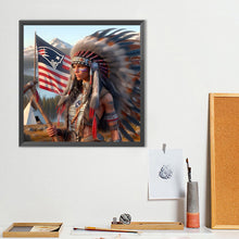Load image into Gallery viewer, Diamond Painting - Full Round - Indians (40*40CM)

