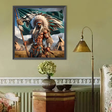 Load image into Gallery viewer, Diamond Painting - Full Round - Indians (40*40CM)
