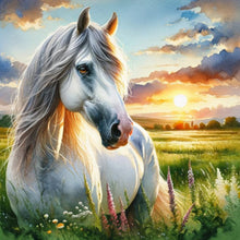 Load image into Gallery viewer, Diamond Painting - Full Round - Grassland Horse (40*40CM)
