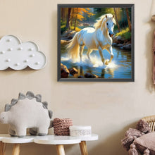Load image into Gallery viewer, Diamond Painting - Full Round - Horse In The River (40*40CM)
