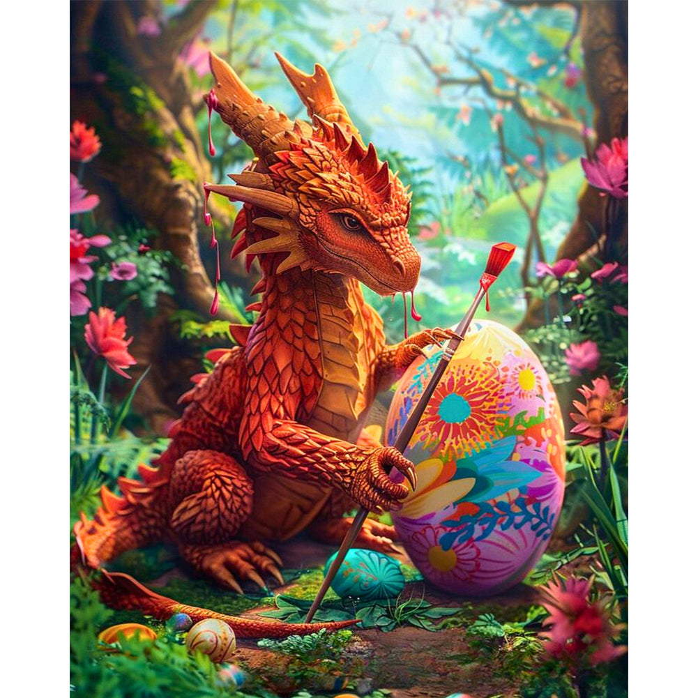 Diamond Painting - Full Round - Egg Dragon (40*50CM)