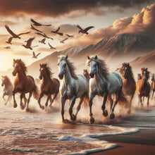 Load image into Gallery viewer, Diamond Painting - Full Round - Running Horse (50*50CM)
