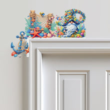 Load image into Gallery viewer, Ocean Goblin 5D DIY Wooden Door Topper Diamond Painting Door Corner Decor
