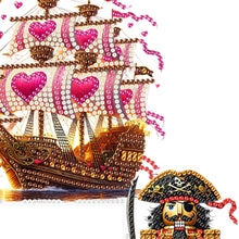 Load image into Gallery viewer, Sailing Boat 5D DIY Wooden Door Topper Diamond Painting Door Corner Decor
