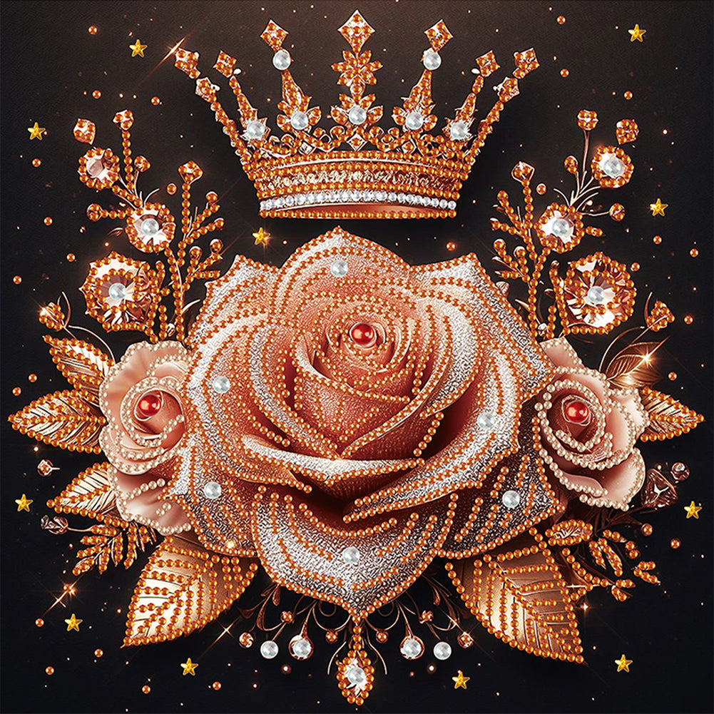 Diamond Painting - Partial Special Shaped - Dreamlike Rose (30*30CM)