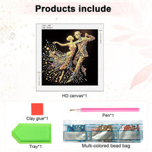 Load image into Gallery viewer, Diamond Painting - Partial Special Shaped - Elegant Dancing Woman (30*30CM)
