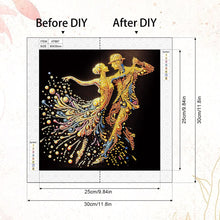 Load image into Gallery viewer, Diamond Painting - Partial Special Shaped - Elegant Dancing Woman (30*30CM)
