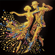 Load image into Gallery viewer, Diamond Painting - Partial Special Shaped - Elegant Dancing Woman (30*30CM)
