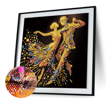 Load image into Gallery viewer, Diamond Painting - Partial Special Shaped - Elegant Dancing Woman (30*30CM)
