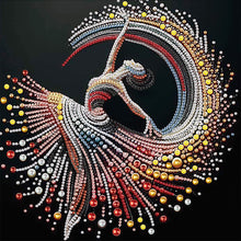 Load image into Gallery viewer, Diamond Painting - Partial Special Shaped - Elegant Dancing Woman (30*30CM)
