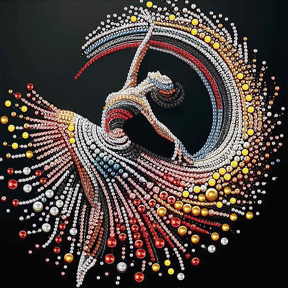Diamond Painting - Partial Special Shaped - Elegant Dancing Woman (30*30CM)