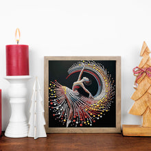 Load image into Gallery viewer, Diamond Painting - Partial Special Shaped - Elegant Dancing Woman (30*30CM)
