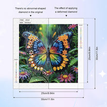 Load image into Gallery viewer, Diamond Painting - Partial Special Shaped - Butterfly (30*30CM)
