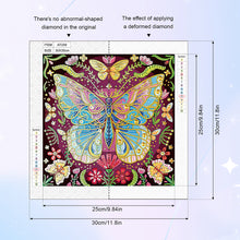 Load image into Gallery viewer, Diamond Painting - Partial Special Shaped - Butterfly (30*30CM)
