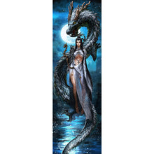 Load image into Gallery viewer, Diamond Painting - Full Square - Dragon And Goddess (35*110CM)
