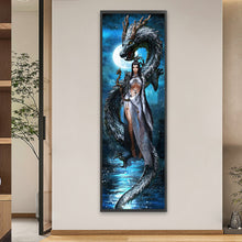 Load image into Gallery viewer, Diamond Painting - Full Square - Dragon And Goddess (35*110CM)
