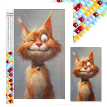 Load image into Gallery viewer, Diamond Painting - Full Square - Winking Cat (40*70CM)
