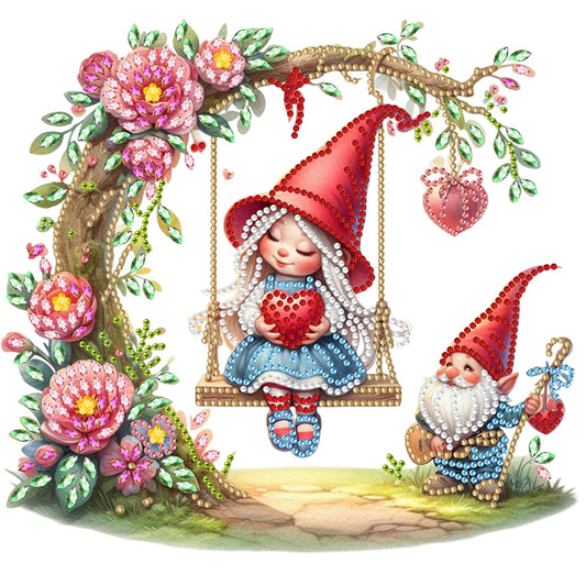 Diamond Painting - Partial Special Shaped - Swinging (30*30CM)