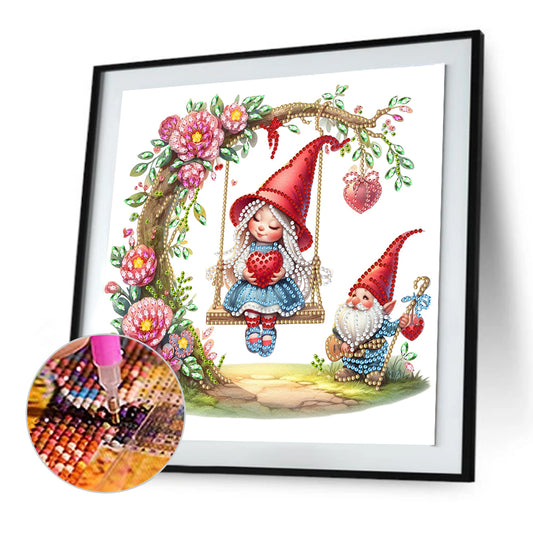 Diamond Painting - Partial Special Shaped - Swinging (30*30CM)