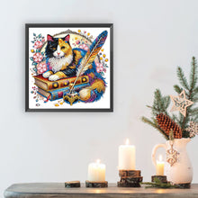 Load image into Gallery viewer, Diamond Painting - Partial Special Shaped - Cat (30*30CM)
