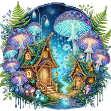 Load image into Gallery viewer, Diamond Painting - Partial Special Shaped - Mushroom House (30*30CM)
