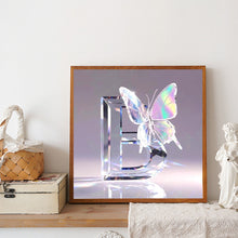 Load image into Gallery viewer, Diamond Painting - Full Round - Crystal Butterfly Letter B (30*30CM)
