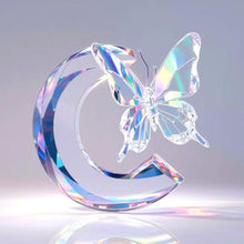 Load image into Gallery viewer, Diamond Painting - Full Round - Crystal Butterfly Letter C (30*30CM)
