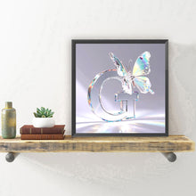 Load image into Gallery viewer, Diamond Painting - Full Round - Crystal Butterfly Letter G (30*30CM)
