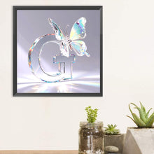 Load image into Gallery viewer, Diamond Painting - Full Round - Crystal Butterfly Letter G (30*30CM)
