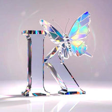 Load image into Gallery viewer, Diamond Painting - Full Round - Crystal Butterfly Letter K (30*30CM)
