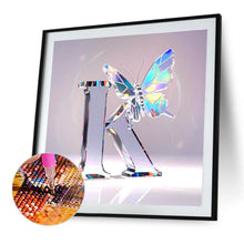 Load image into Gallery viewer, Diamond Painting - Full Round - Crystal Butterfly Letter K (30*30CM)
