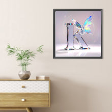 Load image into Gallery viewer, Diamond Painting - Full Round - Crystal Butterfly Letter K (30*30CM)
