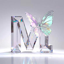 Load image into Gallery viewer, Diamond Painting - Full Round - Crystal Butterfly Letter M (30*30CM)
