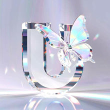 Load image into Gallery viewer, Diamond Painting - Full Round - Crystal Butterfly Letter U (30*30CM)
